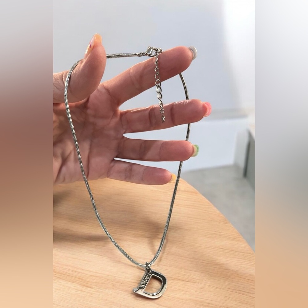 Dior Silver Pendant Necklace - Picture 3 of 4